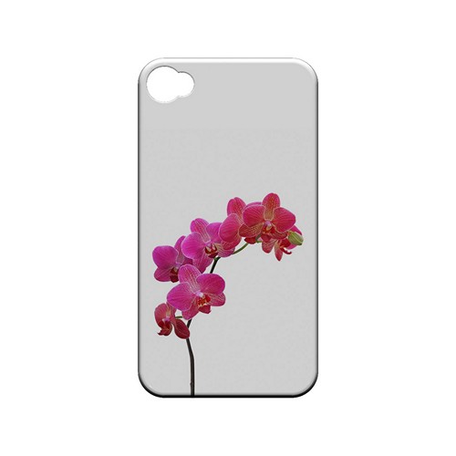 Hot Pink Orchid Branch - Geeks Designer Line Floral Series Matte Case for Apple iPhone 4/4S
