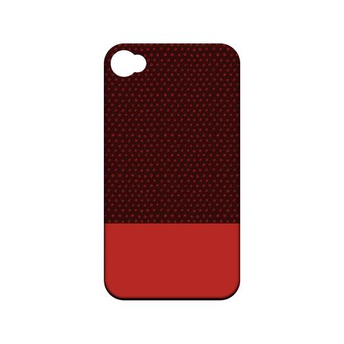 Little Circle Dots Poppy Red - Geeks Designer Line Pantone Color Series Hard Case for Apple iPod Touch 4