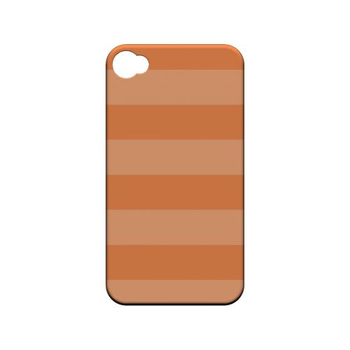 Stripes Nectarine - Geeks Designer Line Pantone Color Series Matte Case for Apple iPhone 4/4S