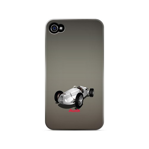 Classic Audi Race Car - Geeks Designer Line Auto Series Matte Case for Apple iPhone 4/4S