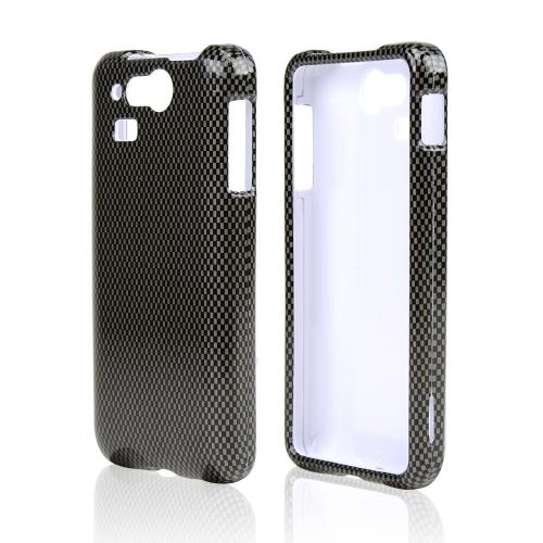 Gray/ Black Carbon Fiber Design Hard Case for Kyocera Hydro Elite C6750