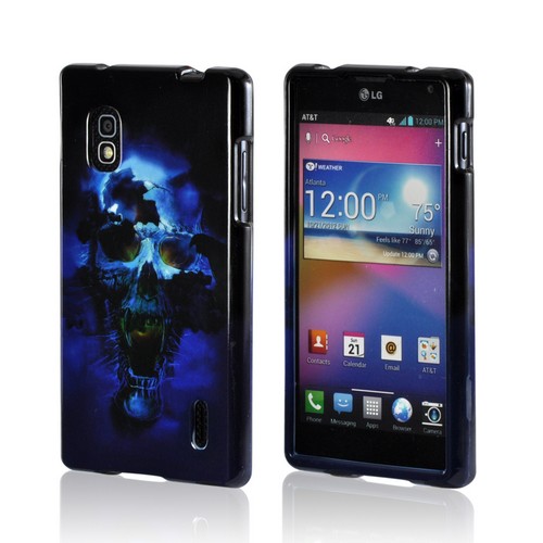 Blue Skull Hard Case for LG Optimus G (AT&T)