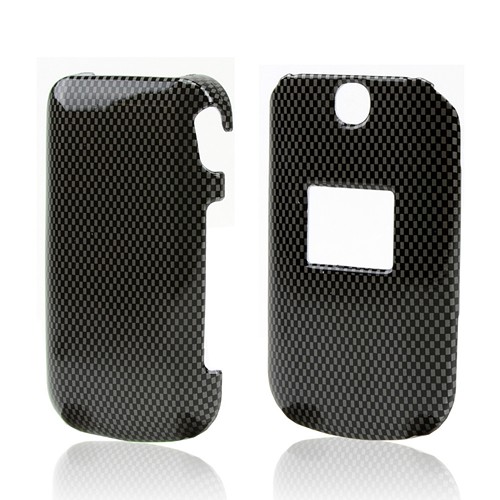 Black/ Gray Carbon Fiber Design Hard Case for LG Revere/ LG Revere 2