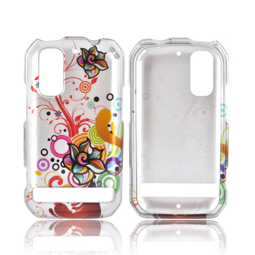 Motorola Photon 4G Hard Case - Autumn Floral Burst on Silver