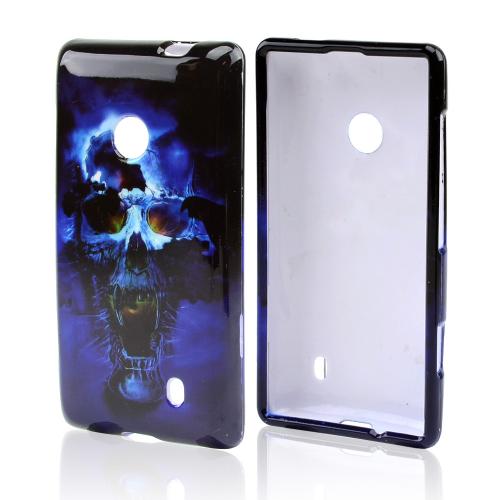 Blue Skull Hard Case for Nokia Lumia 521