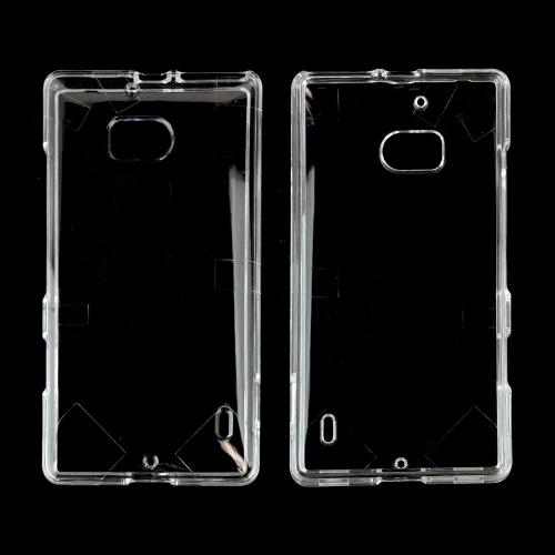 Clear Hard Plastic Case for Nokia Lumia Icon