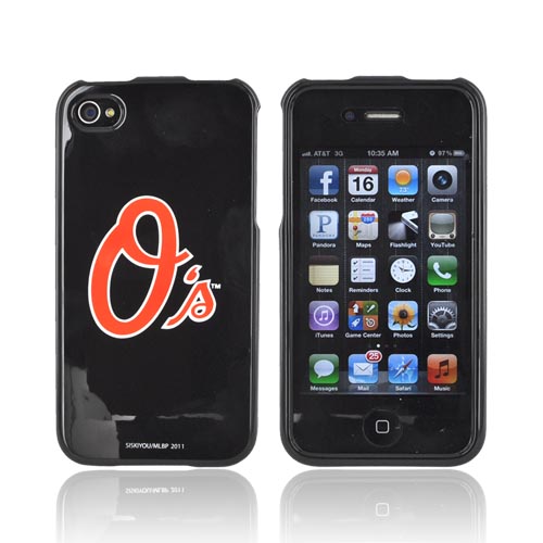 MLB AT&T/ Verizon Apple iPhone 4, iPhone 4S Hard Case - Baltimore Orioles