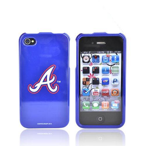 MLB Licensed AT&T/Verizon Apple iPhone 4, iPhone 4S Hard Case - Atlanta Braves