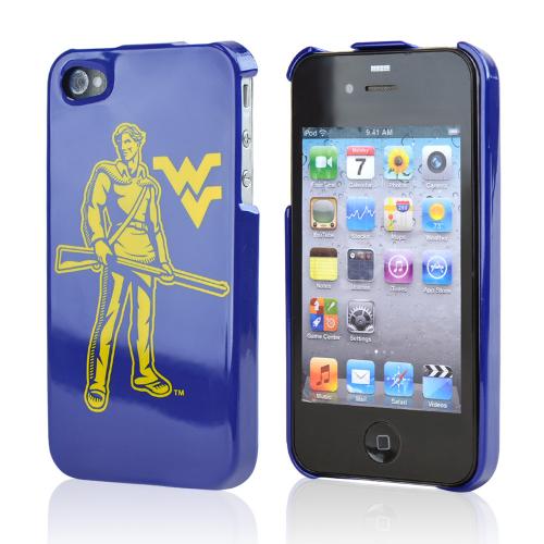 NCAA Licensed Apple Verizon/ AT&T iPhone 4, iPhone 4S Hard Case - West Virginia Mountaineers