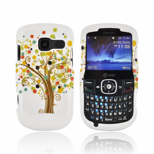 Pantech Link II Hard Case - Tree Design on White