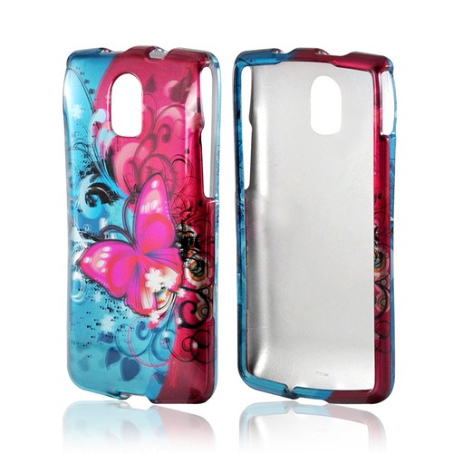 Hot Pink Butterfly Bliss Hard Case for Pantech Discover