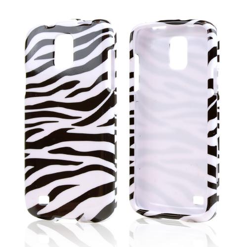 Black Zebra on White Hard Case for Samsung Galaxy S4 Active