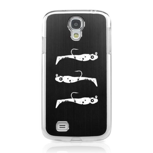 Fish Bait - Geeks Designer Line Laser Series Black Aluminum on Clear Case for Samsung Galaxy S4 Fish Bait - Geeks Designer Line Laser Series Black Aluminum on Clear Case for Samsung Galaxy S4