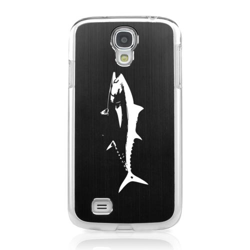 Tuna - Geeks Designer Line Laser Series Black Aluminum on Clear Case for Samsung Galaxy S4 Tuna - Geeks Designer Line Laser Series Black Aluminum on Clear Case for Samsung Galaxy S4