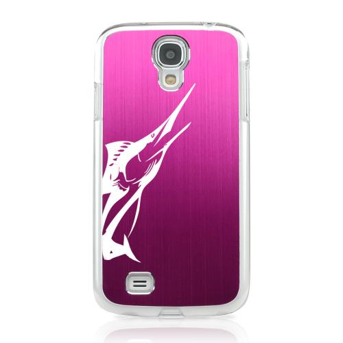 Marlin - Geeks Designer Line Laser Series Hot Pink Aluminum on Clear Case for Samsung Galaxy S4 Marlin - Geeks Designer Line Laser Series Hot Pink Aluminum on Clear Case for Samsung Galaxy S4