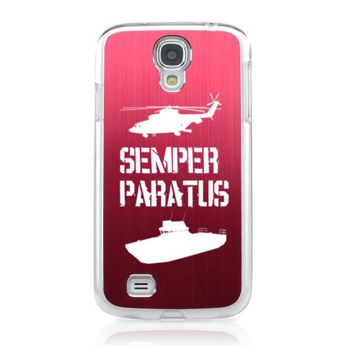 Coast Guard - Geeks Designer Line Laser Series Red Aluminum on Clear Case for Samsung Galaxy S4 Coast Guard - Geeks Designer Line Laser Series Red Aluminum on Clear Case for Samsung Galaxy S4