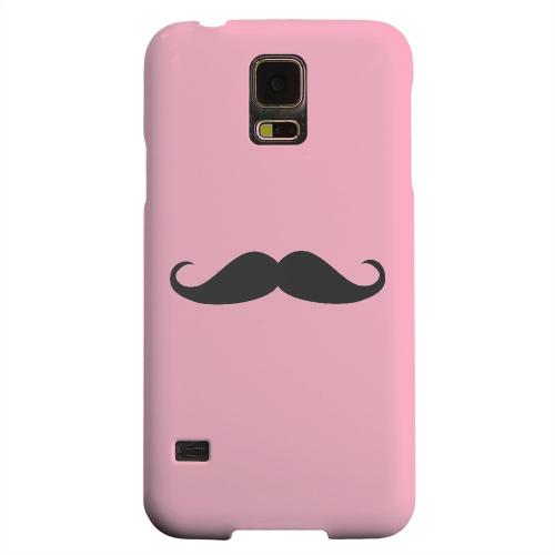 Geeks Designer Line (GDL) Samsung Galaxy S5 Matte Hard Back Cover - Mustache Pink Geeks Designer Line (GDL) Samsung Galaxy S5 Matte Hard Back Cover - Mustache Pink