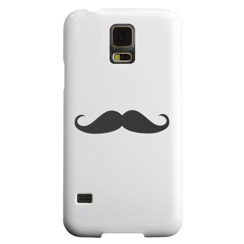 Geeks Designer Line (GDL) Samsung Galaxy S5 Matte Hard Back Cover - Mustache White Geeks Designer Line (GDL) Samsung Galaxy S5 Matte Hard Back Cover - Mustache White