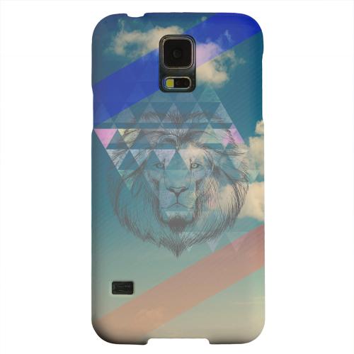Geeks Designer Line (GDL) Samsung Galaxy S5 Matte Hard Back Cover - Majestic Lion in the Sky