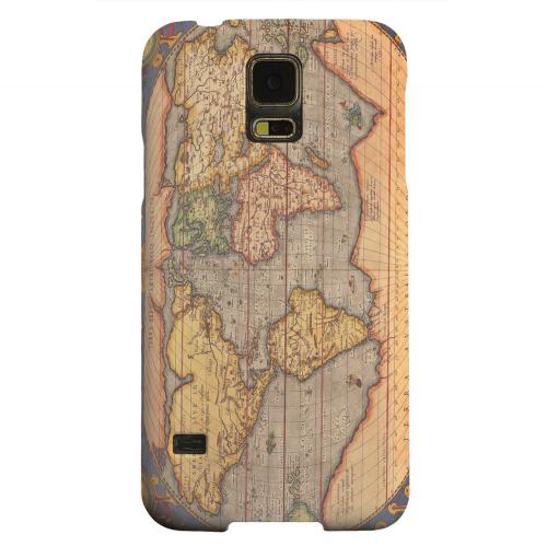 Geeks Designer Line (GDL) Samsung Galaxy S5 Matte Hard Back Cover - Ortelius World Map 1601