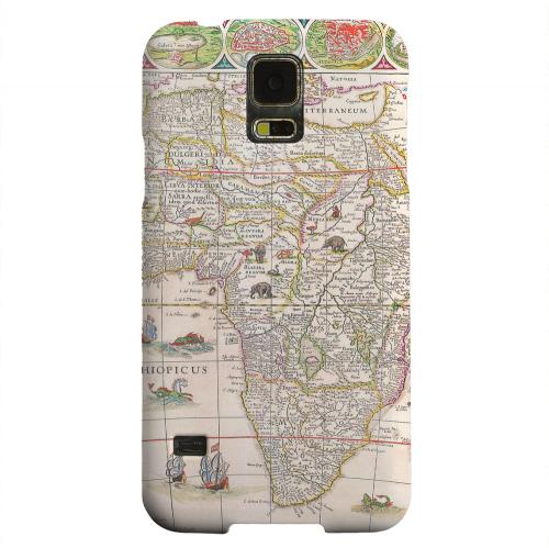 Geeks Designer Line (GDL) Samsung Galaxy S5 Matte Hard Back Cover - Map of Africae