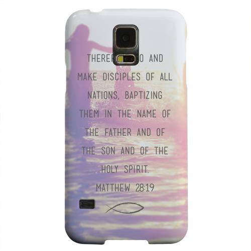 Geeks Designer Line (GDL) Samsung Galaxy S5 Matte Hard Back Cover - Matthew 28:19