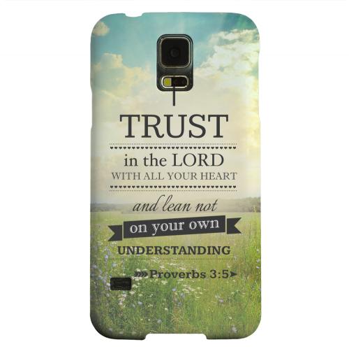 Geeks Designer Line (GDL) Samsung Galaxy S5 Matte Hard Back Cover - Proverbs 3:5