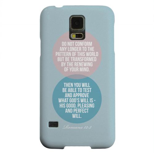 Geeks Designer Line (GDL) Samsung Galaxy S5 Matte Hard Back Cover - Romans 12:2