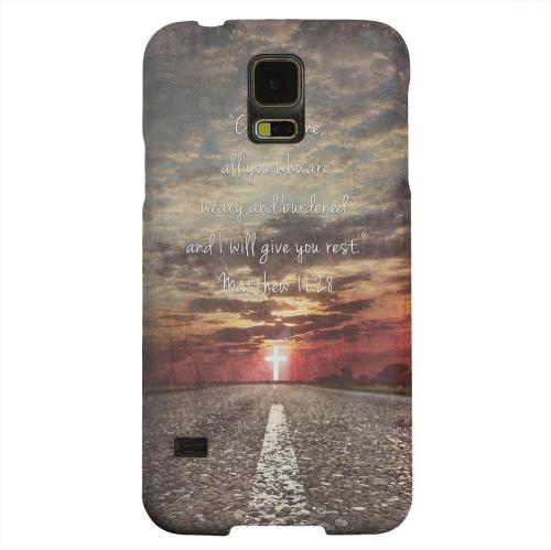 Geeks Designer Line (GDL) Samsung Galaxy S5 Matte Hard Back Cover - Matthew 11:28 Geeks Designer Line (GDL) Samsung Galaxy S5 Matte Hard Back Cover - Matthew 11:28