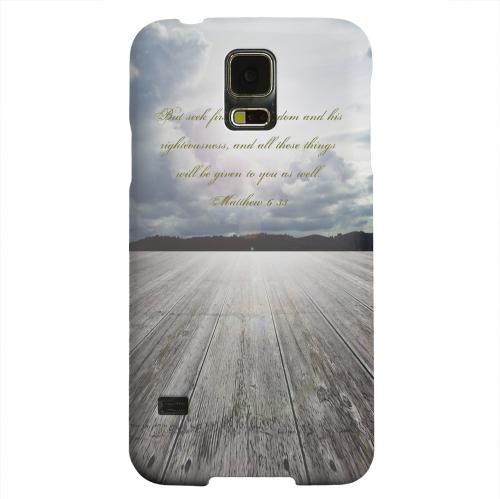 Geeks Designer Line (GDL) Samsung Galaxy S5 Matte Hard Back Cover - Matthew 6:33 Geeks Designer Line (GDL) Samsung Galaxy S5 Matte Hard Back Cover - Matthew 6:33