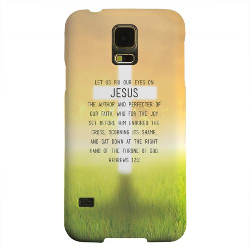 Geeks Designer Line (GDL) Samsung Galaxy S5 Matte Hard Back Cover - Hebrews 12:2