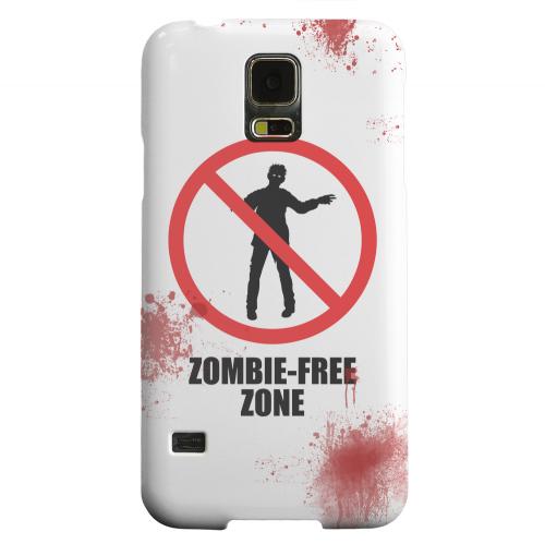 Geeks Designer Line (GDL) Samsung Galaxy S5 Matte Hard Back Cover - Zombie-Free Zone