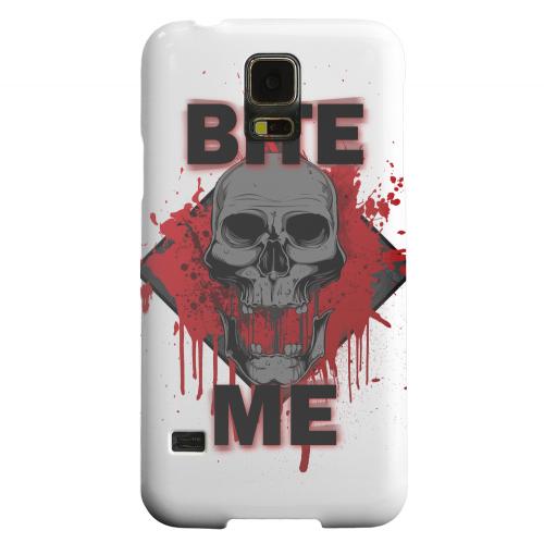 Geeks Designer Line (GDL) Samsung Galaxy S5 Matte Hard Back Cover - Bite Me on White Geeks Designer Line (GDL) Samsung Galaxy S5 Matte Hard Back Cover - Bite Me on White