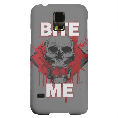 Geeks Designer Line (GDL) Samsung Galaxy S5 Matte Hard Back Cover - Bite Me on Gray Geeks Designer Line (GDL) Samsung Galaxy S5 Matte Hard Back Cover - Bite Me on Gray
