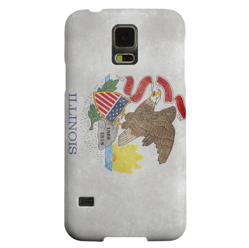 Geeks Designer Line (GDL) Samsung Galaxy S5 Matte Hard Back Cover - Grunge Illinois Geeks Designer Line (GDL) Samsung Galaxy S5 Matte Hard Back Cover - Grunge Illinois