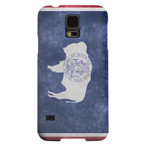 Geeks Designer Line (GDL) Samsung Galaxy S5 Matte Hard Back Cover - Grunge Wyoming Geeks Designer Line (GDL) Samsung Galaxy S5 Matte Hard Back Cover - Grunge Wyoming