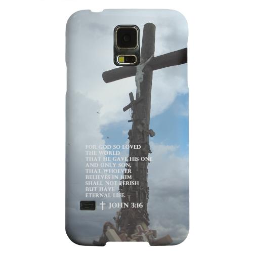 Geeks Designer Line (GDL) Samsung Galaxy S5 Matte Hard Back Cover - John 3:16 Geeks Designer Line (GDL) Samsung Galaxy S5 Matte Hard Back Cover - John 3:16