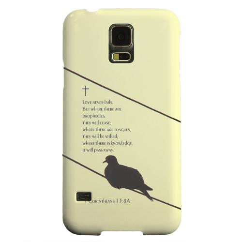 Geeks Designer Line (GDL) Samsung Galaxy S5 Matte Hard Back Cover - Corinthians 13:8A Geeks Designer Line (GDL) Samsung Galaxy S5 Matte Hard Back Cover - Corinthians 13:8A