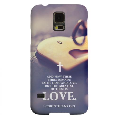 Geeks Designer Line (GDL) Samsung Galaxy S5 Matte Hard Back Cover - Corinthians 13:13 Geeks Designer Line (GDL) Samsung Galaxy S5 Matte Hard Back Cover - Corinthians 13:13