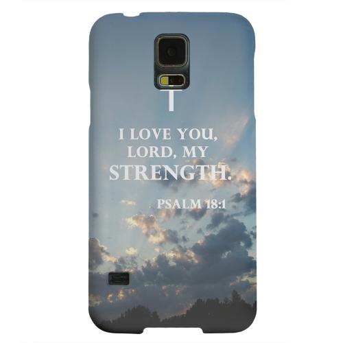 Geeks Designer Line (GDL) Samsung Galaxy S5 Matte Hard Back Cover - Psalm 18:1