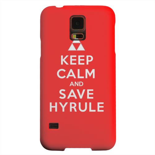 Geeks Designer Line (GDL) Samsung Galaxy S5 Matte Hard Back Cover - Red Save Hyrule Geeks Designer Line (GDL) Samsung Galaxy S5 Matte Hard Back Cover - Red Save Hyrule