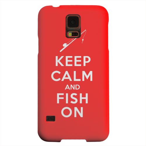 Geeks Designer Line (GDL) Samsung Galaxy S5 Matte Hard Back Cover - Red Fish On Geeks Designer Line (GDL) Samsung Galaxy S5 Matte Hard Back Cover - Red Fish On