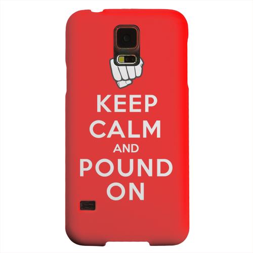 Geeks Designer Line (GDL) Samsung Galaxy S5 Matte Hard Back Cover - Red Pound On Geeks Designer Line (GDL) Samsung Galaxy S5 Matte Hard Back Cover - Red Pound On