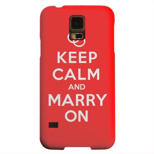 Geeks Designer Line (GDL) Samsung Galaxy S5 Matte Hard Back Cover - Red Marry On Geeks Designer Line (GDL) Samsung Galaxy S5 Matte Hard Back Cover - Red Marry On