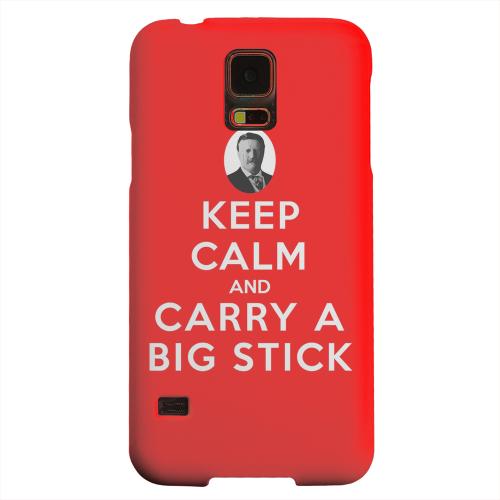 Geeks Designer Line (GDL) Samsung Galaxy S5 Matte Hard Back Cover - Red Carry A Big Stick Geeks Designer Line (GDL) Samsung Galaxy S5 Matte Hard Back Cover - Red Carry A Big Stick