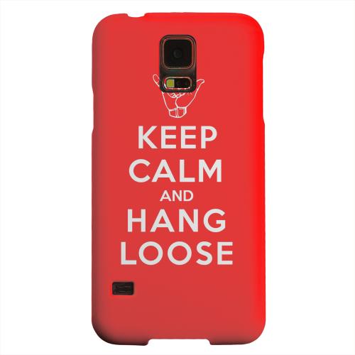 Geeks Designer Line (GDL) Samsung Galaxy S5 Matte Hard Back Cover - Red Hang Loose Geeks Designer Line (GDL) Samsung Galaxy S5 Matte Hard Back Cover - Red Hang Loose