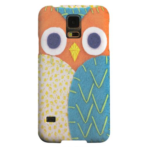 Geeks Designer Line (GDL) Samsung Galaxy S5 Matte Hard Back Cover - Orange/ Blue Owl Geeks Designer Line (GDL) Samsung Galaxy S5 Matte Hard Back Cover - Orange/ Blue Owl