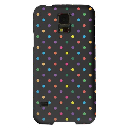 Geeks Designer Line (GDL) Samsung Galaxy S5 Matte Hard Back Cover - Small & Rainbow on Black Geeks Designer Line (GDL) Samsung Galaxy S5 Matte Hard Back Cover - Small & Rainbow on Black