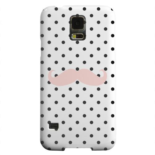 Geeks Designer Line (GDL) Samsung Galaxy S5 Matte Hard Back Cover - Pink Stache Geeks Designer Line (GDL) Samsung Galaxy S5 Matte Hard Back Cover - Pink Stache