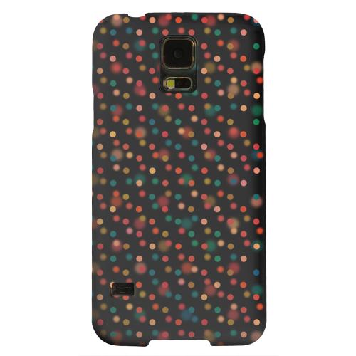 Geeks Designer Line (GDL) Samsung Galaxy S5 Matte Hard Back Cover - Faded Rainbow Dots on Black Geeks Designer Line (GDL) Samsung Galaxy S5 Matte Hard Back Cover - Faded Rainbow Dots on Black